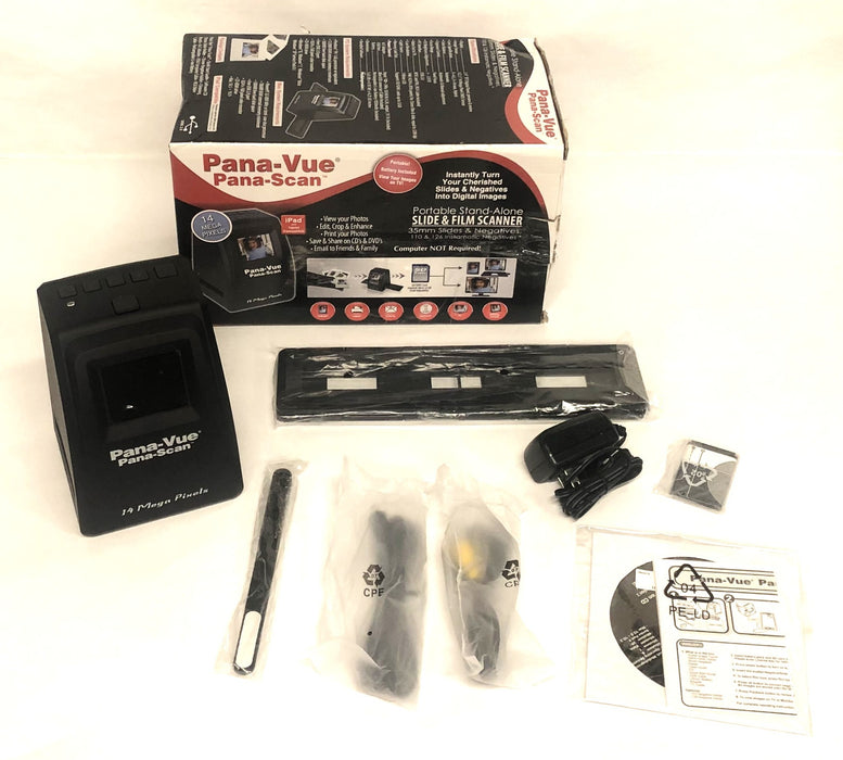 Pana-Vue Pana-Scan Portable Stand Alone Slide And Film Scanner APA125 NOS