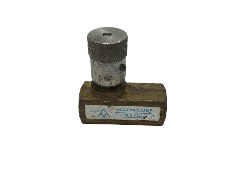 Alkon Corp Free Flow Control Valve JF3 NOS