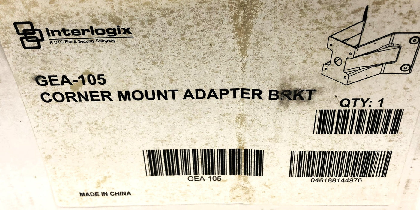 Interlogix Corner Mount Adapter Bracket GEA-105 NOS