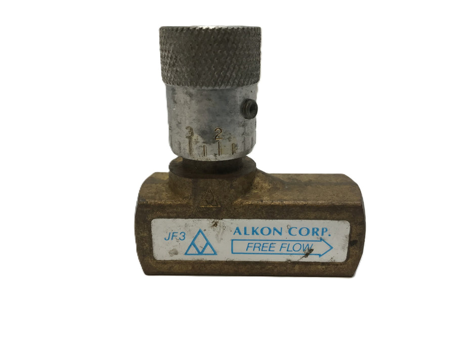 Alkon Corp Free Flow Control Valve JF3 NOS