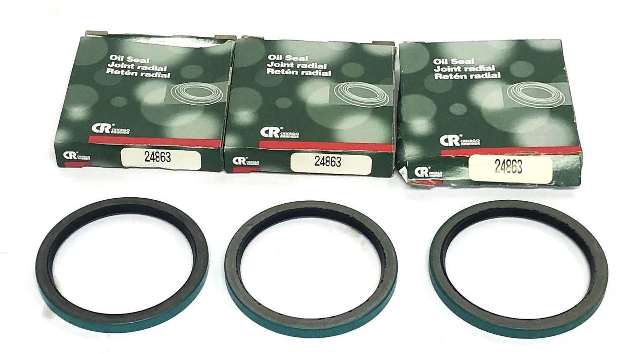 Chicago Rawhide Oil Seal 24863 [Lot of 3] NOS