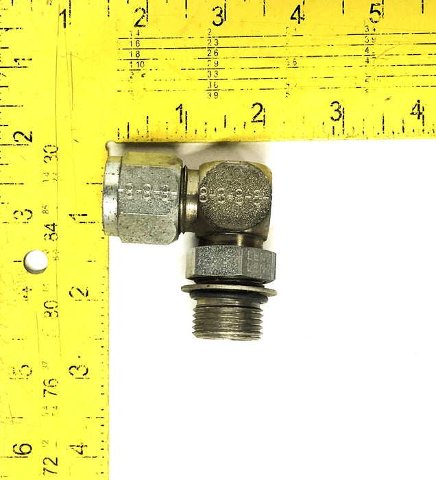 Lenz 8-8 Male Elbow O-Ring Seal 1/4X3/4 Inch [Lot of 3] NOS