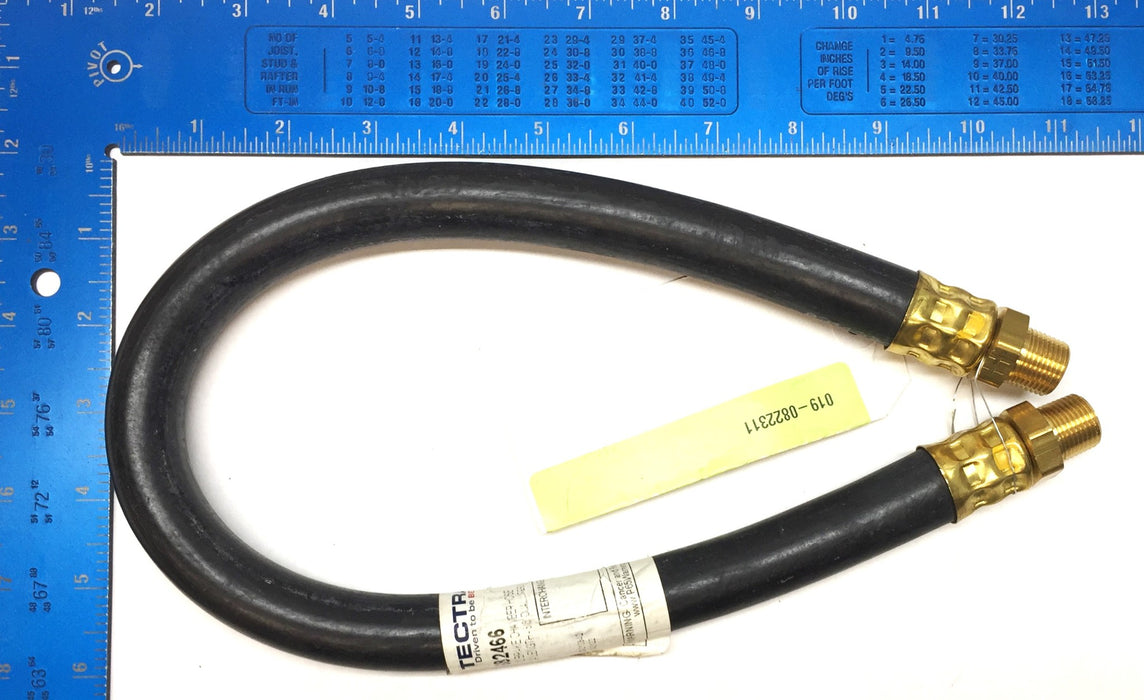 Tectran 24" x 1/2" Brake Chamber Hose 3/8" Dual Swivel 682466 NOS