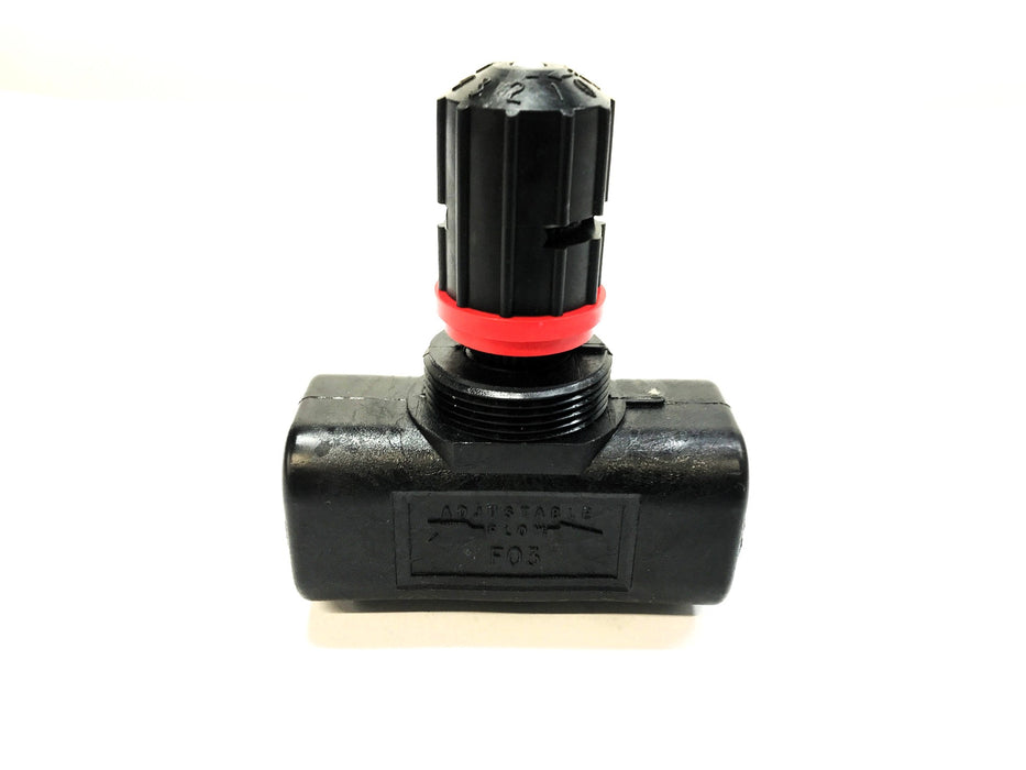 ARO 3/8 Adjustable Flow Control Valve W/ Retaining Clip FO3 (0199) NOS