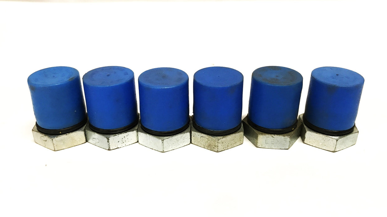 Lenz 7/8 inch Thread 1 inch Hex Head Pipe Plug [Lot of 6] NOS