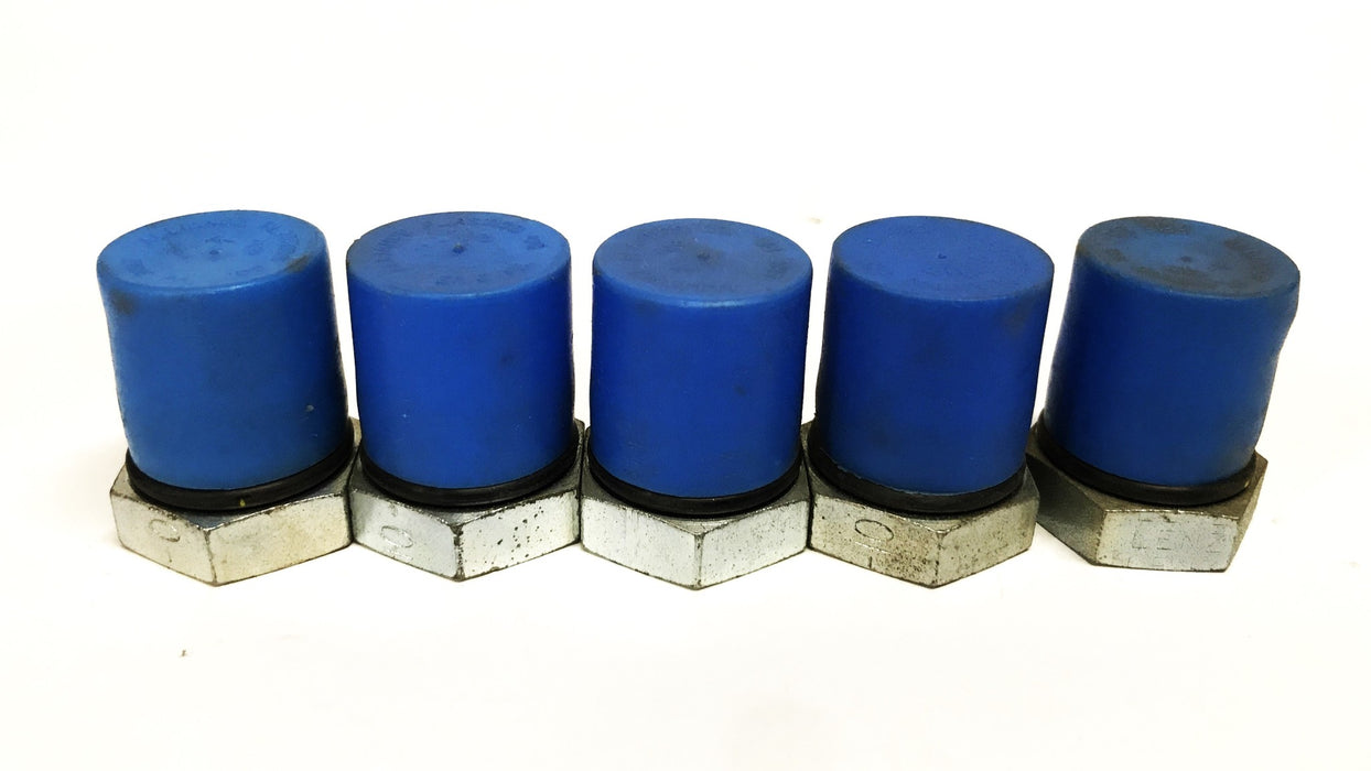 Lenz 7/8 inch Thread 1 inch Hex Head Pipe Plug [Lot of 5] NOS