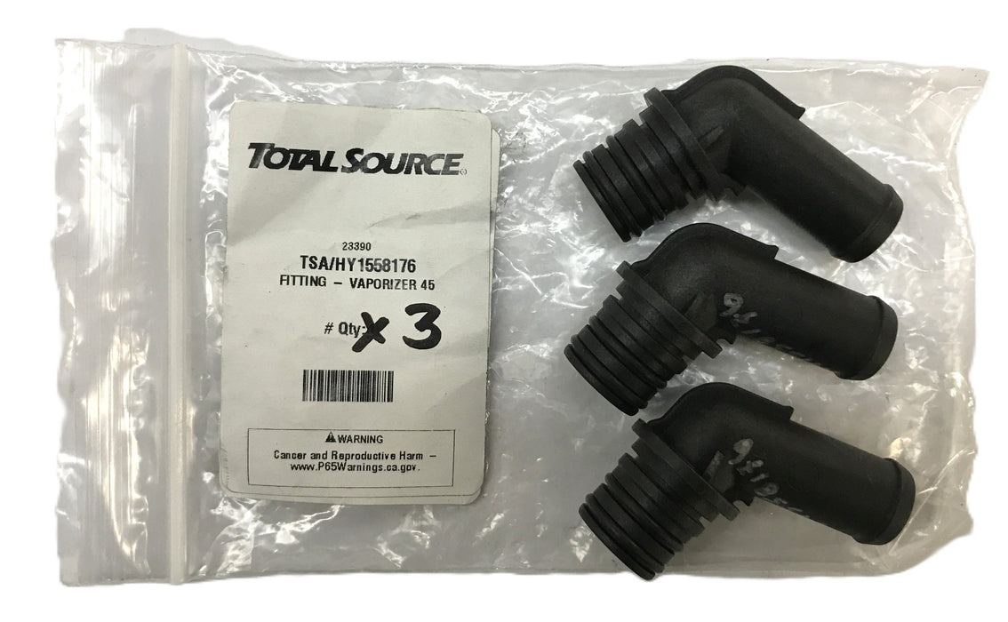 Total Source Hyster 45-degree Vaporizer Fitting HY1558176 [Lot of 3] NOS