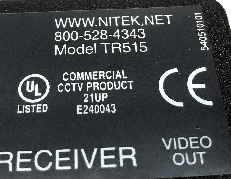 Nitek 12-24 AC/DC 100mA 50/60 Hz Video Link Receiver (No Power Cord) TR515 USED