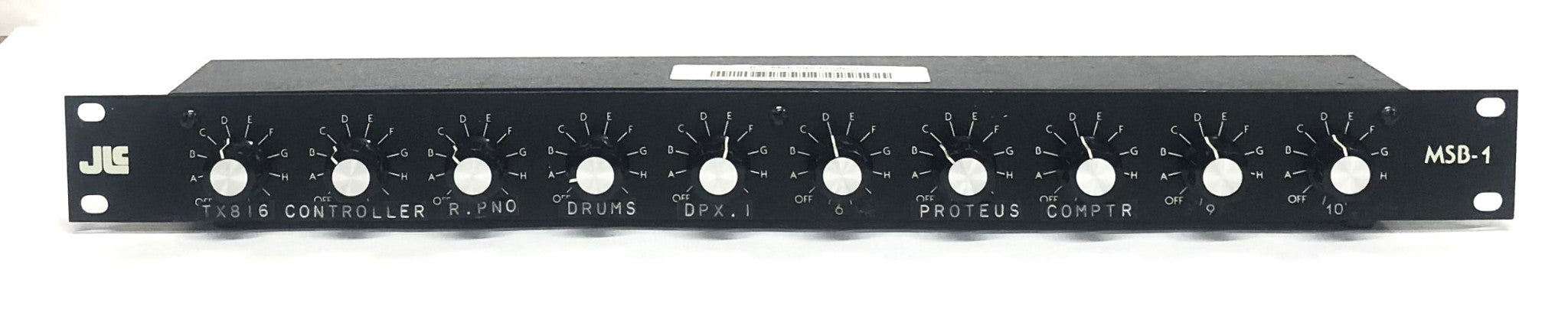JLCooper Electronic MSB-1 MIDI Patch-Bay Unit A1004161 No Power Cord USED