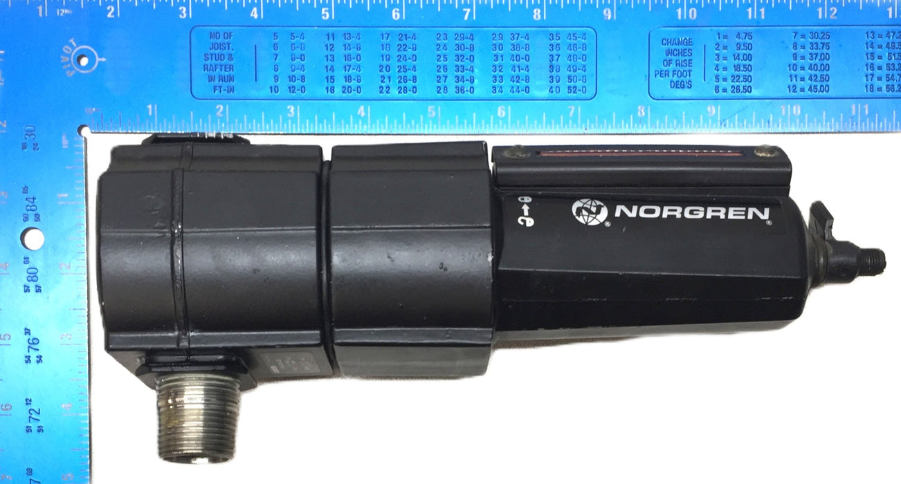 Norgren Excelon Pneumatic Air Filter with Aluminium Bowl F74H-6AN-AD0 USED