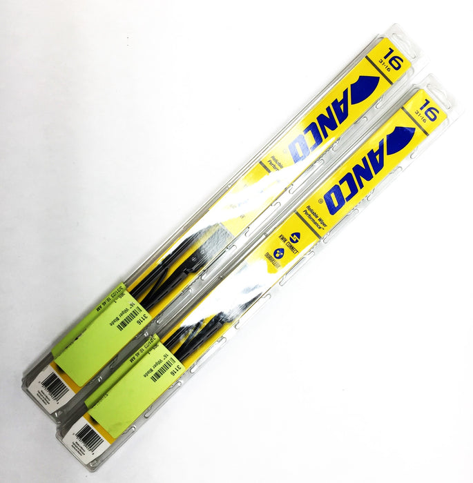 ANCO 16" Windshield Wiper Blade Assembly 31-16 [Lot of 2] NOS