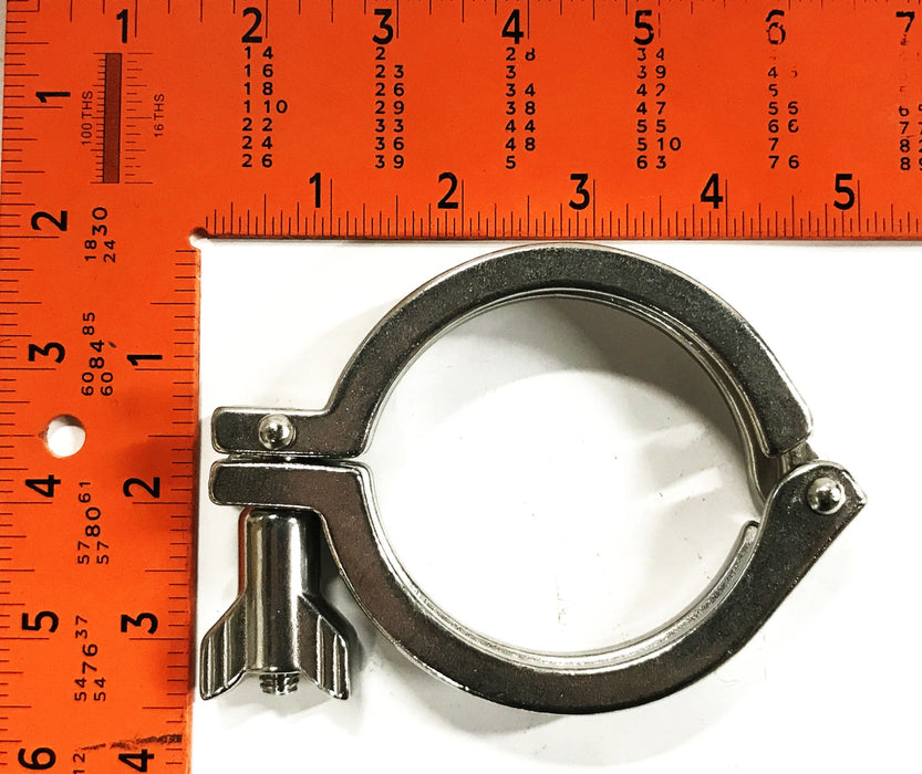 McMaster-Carr Type 304 2-1/2 inch Wing Nut Clamp 4322K154 (691-10152) NOS