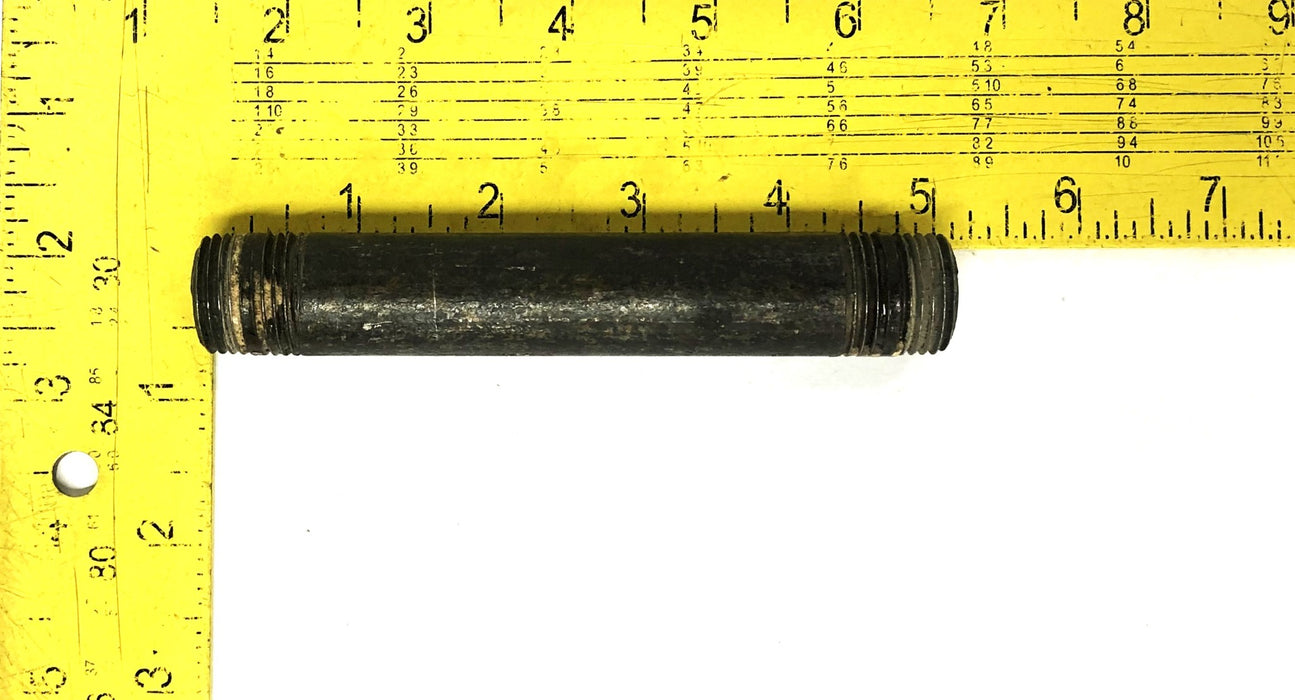 Unbranded 3/4 Inch 14TPI Black Steel Welded Pipe Nipple 5 Inch [Lot of 3] NOS