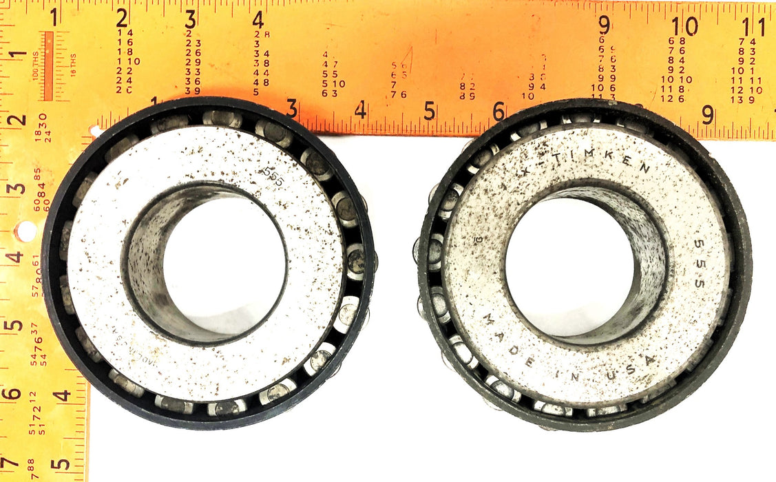 Unbranded & Timken Tapered Roller Bearings 555 [Lot of 2] NOS