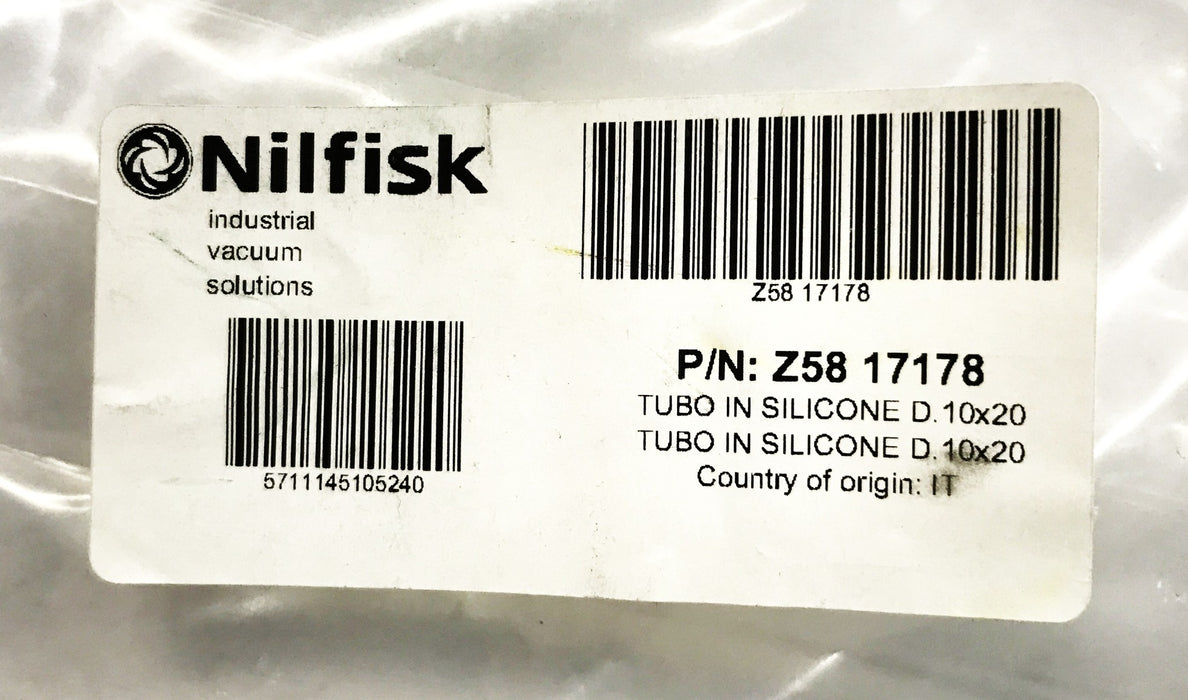 Nilfisk Silicone Vacuum Hose/Tube Z58-17178 NOS