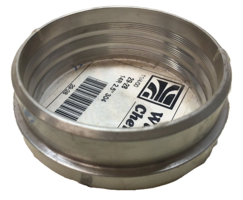 Waukesha 304SS Bevel Seat Plain, Recessless 2.5" Diameter 29-28 14R Ferrule NOS