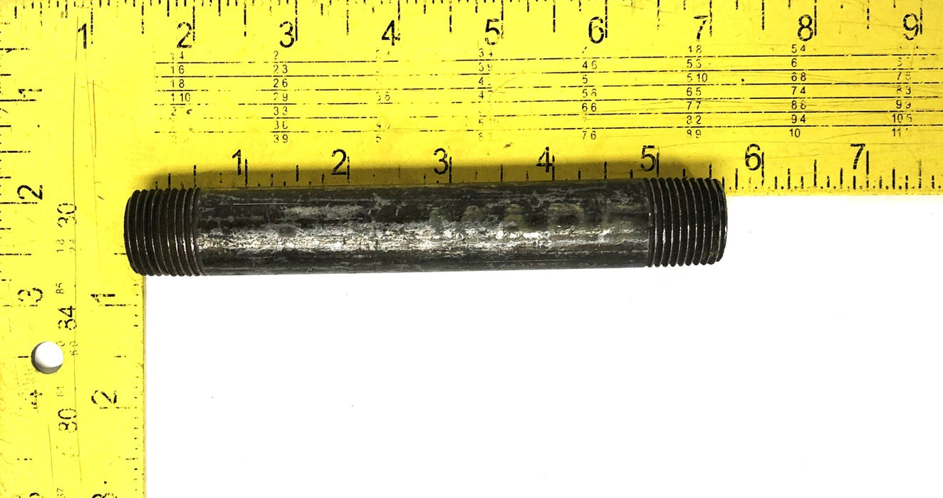 Unbranded 3/4 Inch 14TPI Black Steel Welded Pipe Nipple 5-1/2 Inch USED