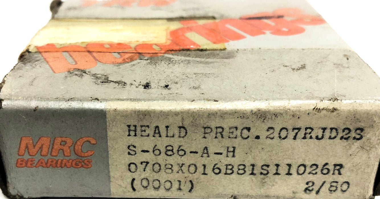 MRC Heald Precision Ball Bearing 207RJD2S NOS