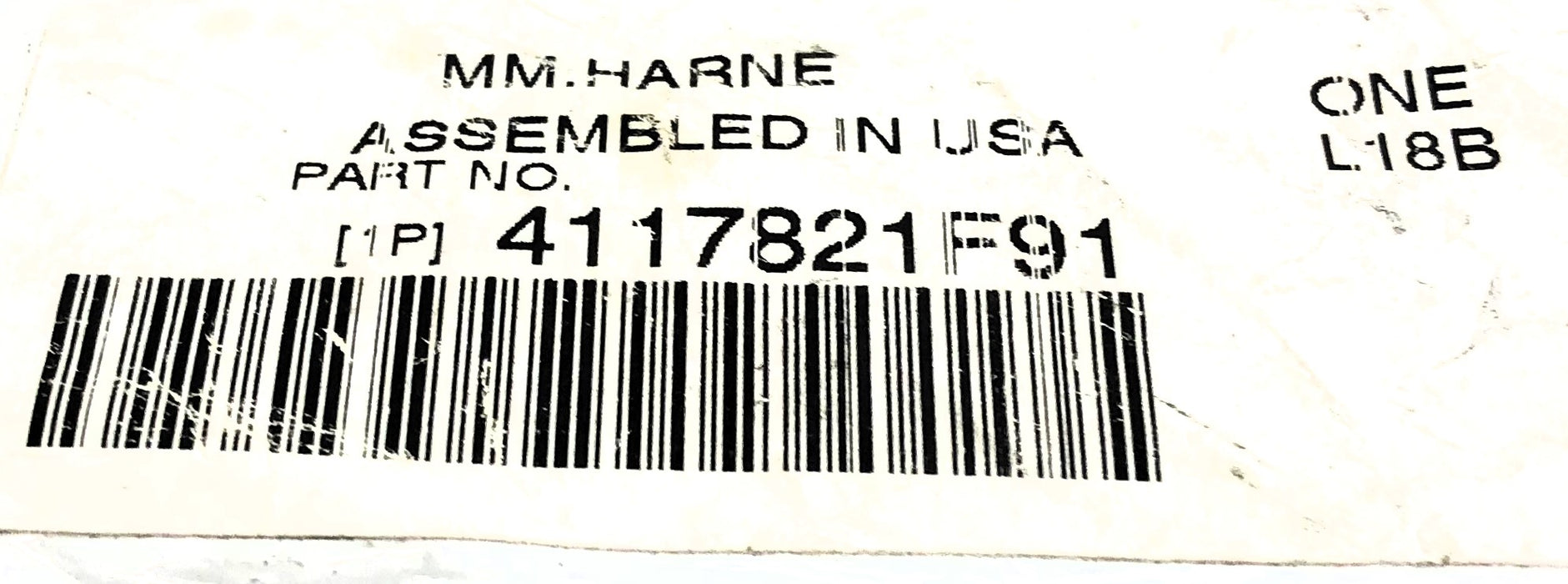 International Wiring Harness 4117821F91 NOS