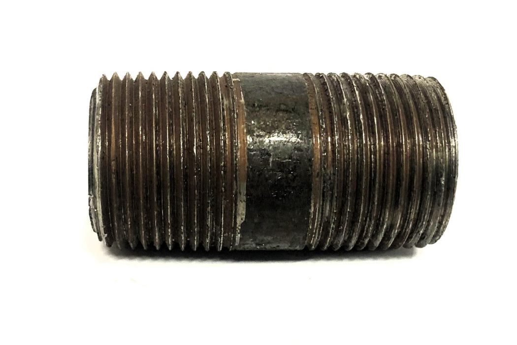 Unbranded 3/4 Inch 14TPI Black Steel Pipe Nipple 2 Inch [Lot of 4] NOS
