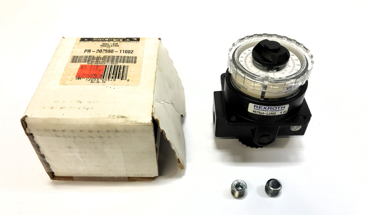 Rexroth Dial-Air Pressure Regulator W/ Set Screws PR7560-11002 NOS