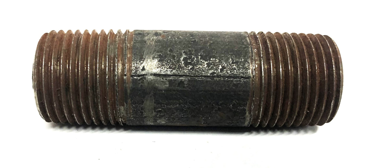 Unbranded 1/2 Inch 14TPI Black Steel Pipe Nipple 2-1/2 Inch [Lot of 5] NOS