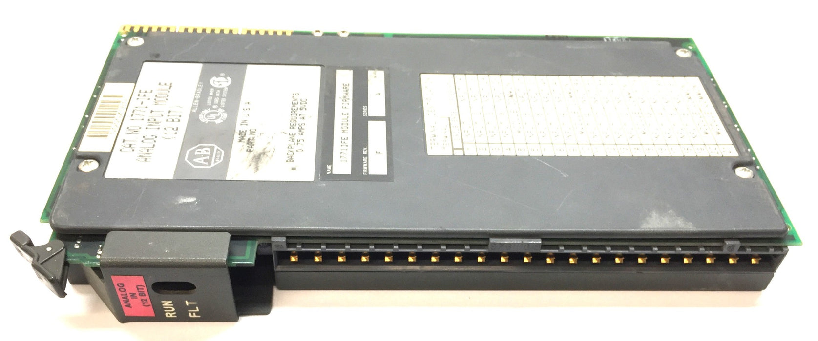 Allen-Bradley 12-Bit Analog Input Module Firm Rev.F/Ser.A 1771-IFE USED
