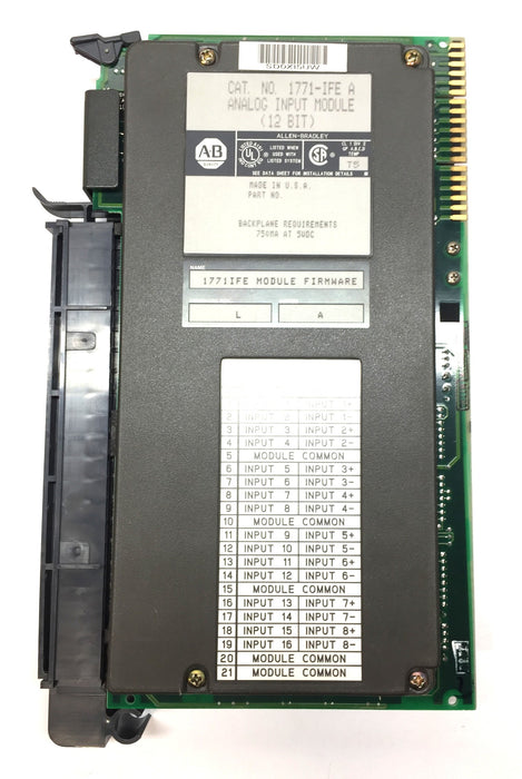 Allen-Bradley 12-Bit Analog Input Module Firm Rev.L/Ser.A 1771-IFE A USED