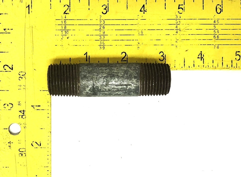 Unbranded 3/4 Inch 14TPI Black Steel Pipe Nipple 3 Inch [Lot of 10] NOS