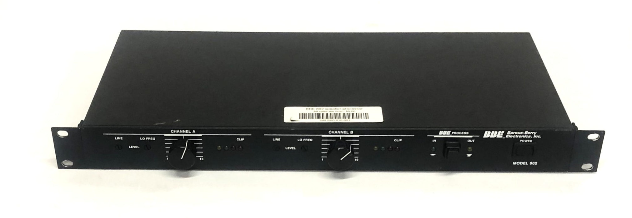 Barcus-Berry Electronics Rackmount Sonic Maximizer 802 No Power Cord USED