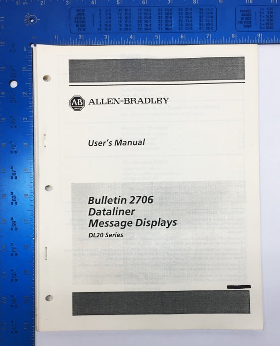 Allen-Bradley Bulletin 2706 Dataliner DL20 Series Manual 2706-81 [Lot of 2] NOS