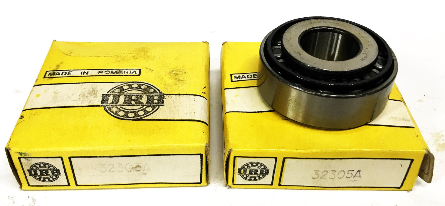 URB Tapered Roller Bearing Cone and Cup 32305A [Lot of 2] NOS