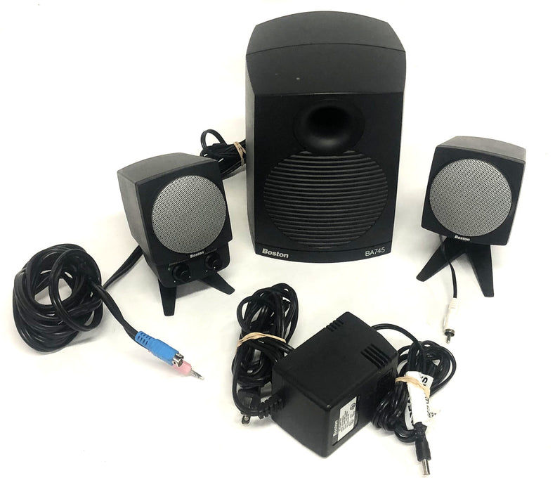 Boston Powered 3-Piece Speaker System BA745 USED