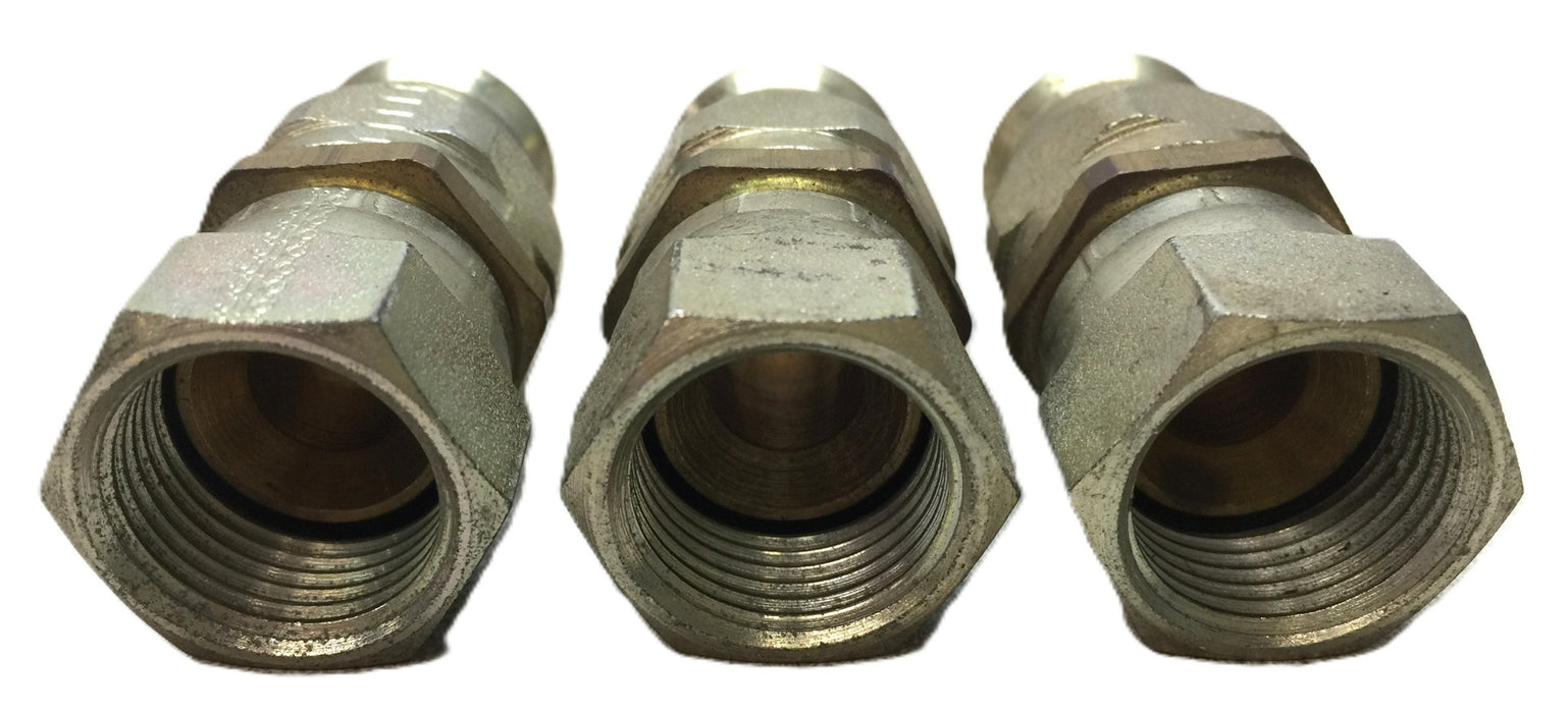Eaton Aeroquip 3/4"-16 Hydraulic Hose Fitting 63-190600-4 [Lot of 3] NOS