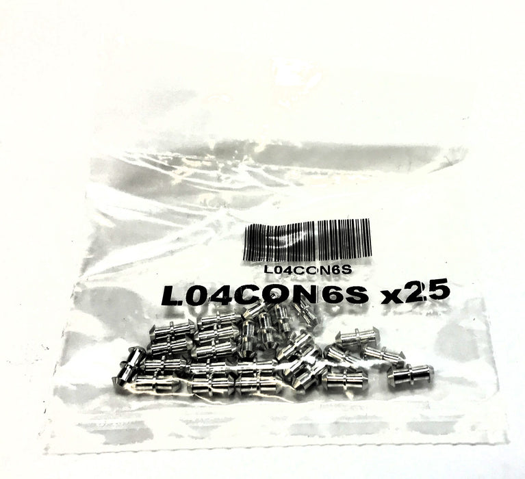 Unbranded Bag of (25) Round Belt Connector L04CON6S NOS