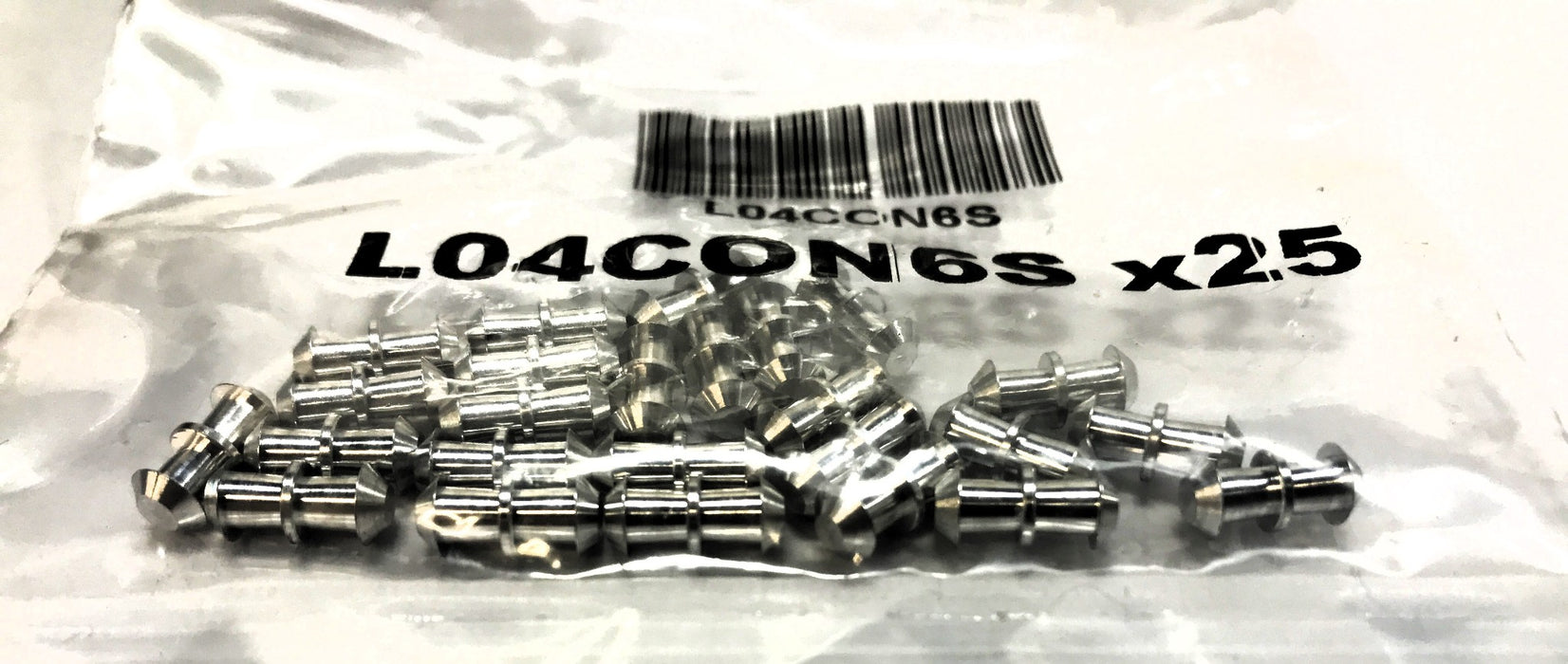 Unbranded Bag of (25) Round Belt Connector L04CON6S NOS