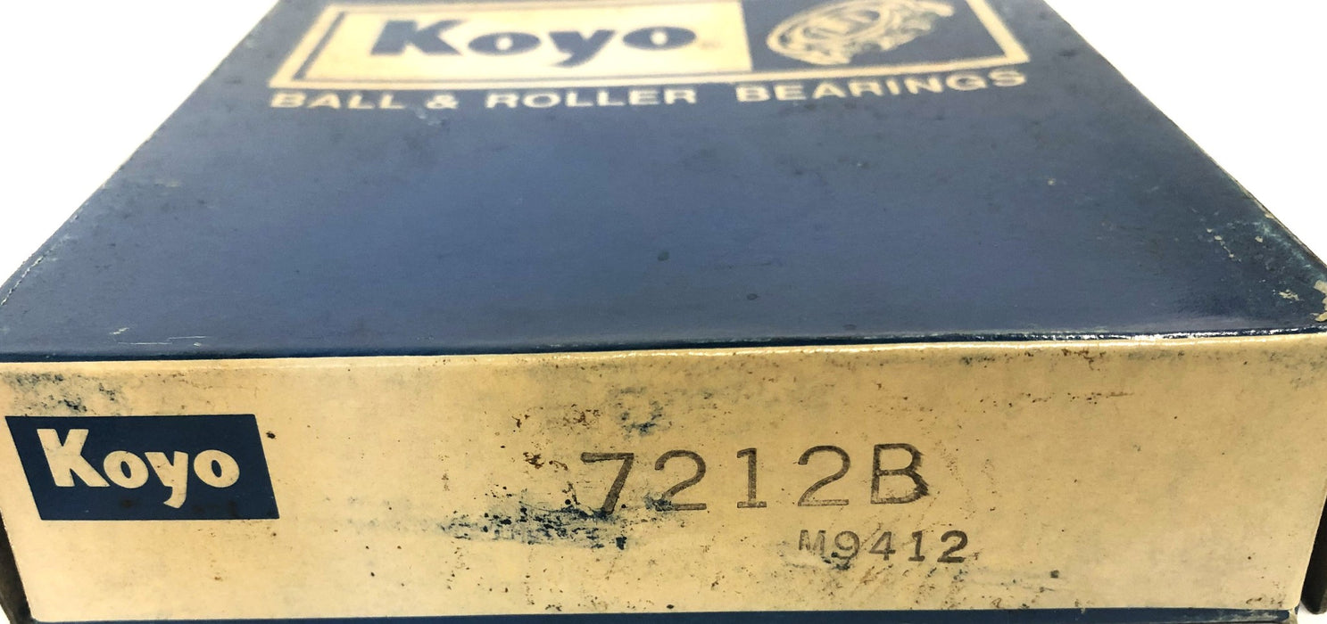 Koyo Contact Ball Bearing 7212B NOS