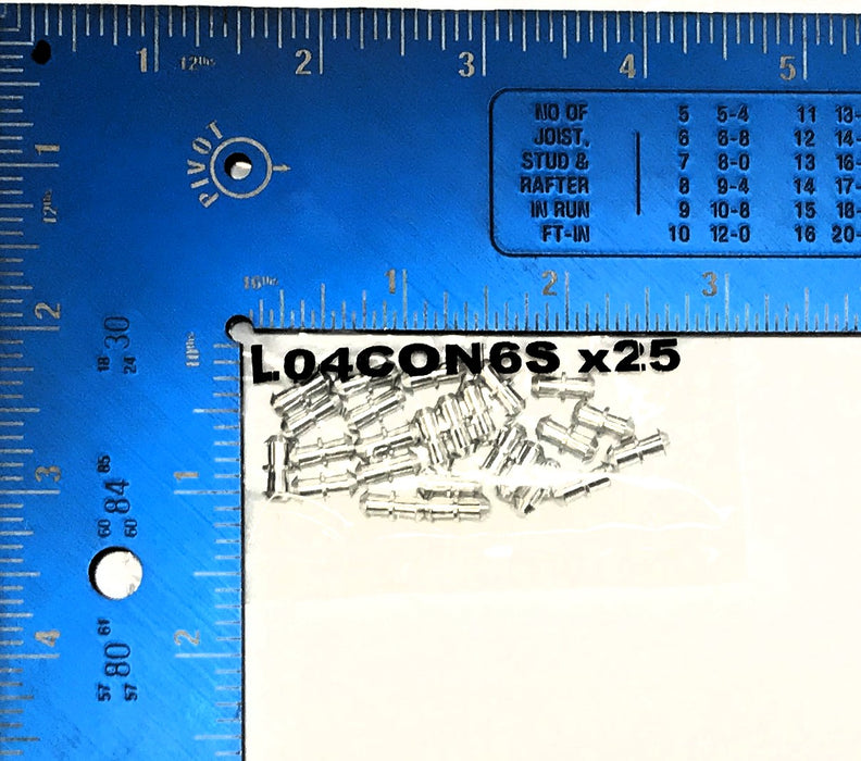 Unbranded Bag of (25) Round Belt Connector L04CON6S NOS