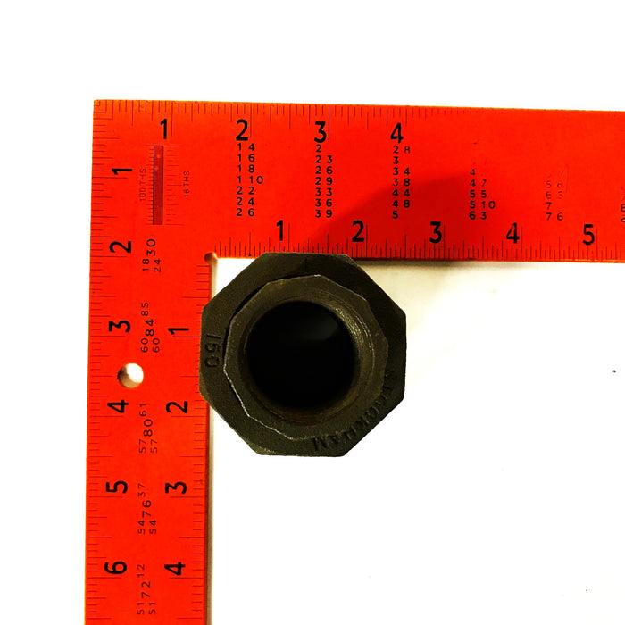 Stockham 1 inch Female Black Iron Union Coupling 150-1 [Lot of 6] NOS
