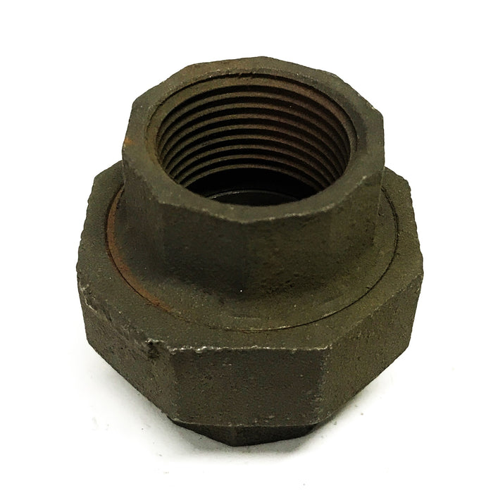 Stockham 1 inch Female Black Iron Union Coupling 150-1 [Lot of 6] NOS