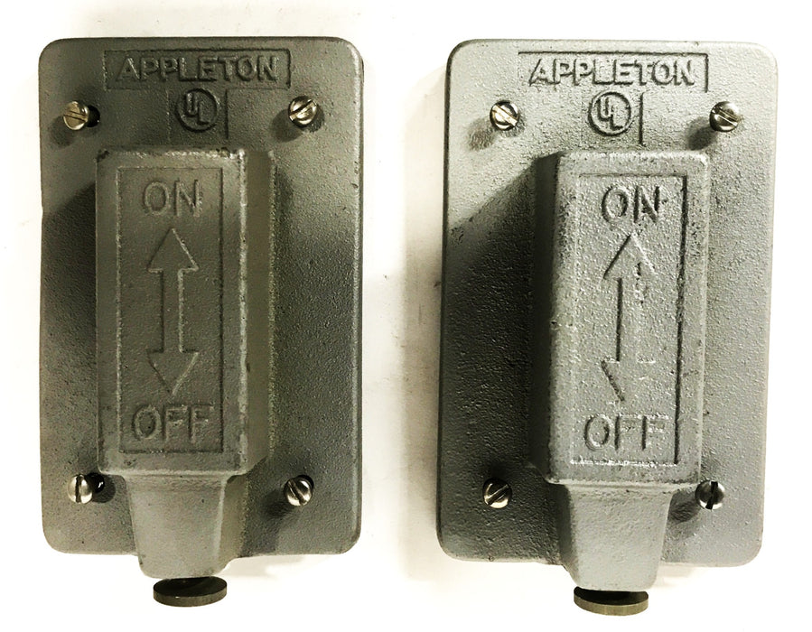 Appleton Steel Electrical Device Box Cover 501098 [Lot of 2] NOS