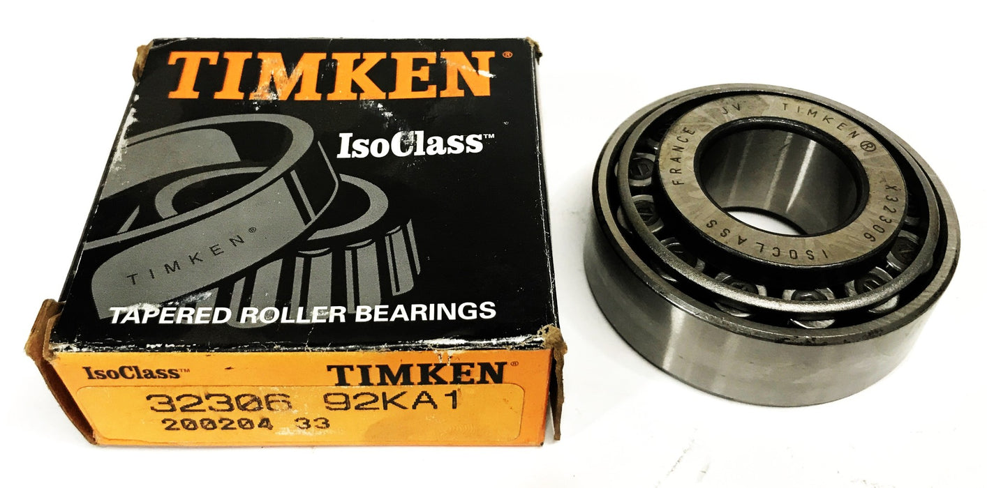 Timken Tapered Roller Bearing Cone and Cup 32306-92KA1 NOS