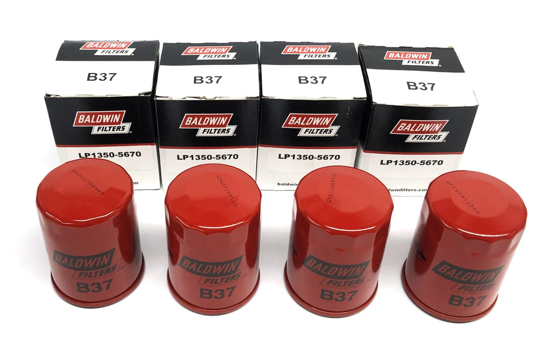 Baldwin Lube Spin On Filter B37 [Lot of 4] NOS