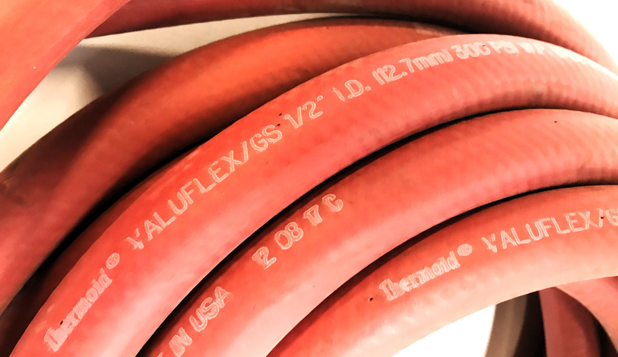 Thermold 1/2" ID 300 PSI Approx 24 Foot Red Hose VALUFLEX/GS NOS