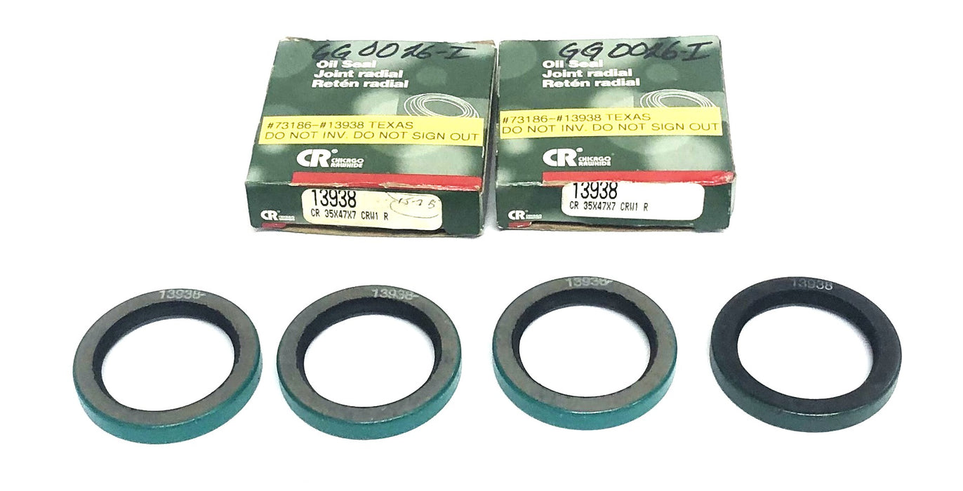 Chicago Rawhide Oil Seal 13938 [Lot of 4] NOS