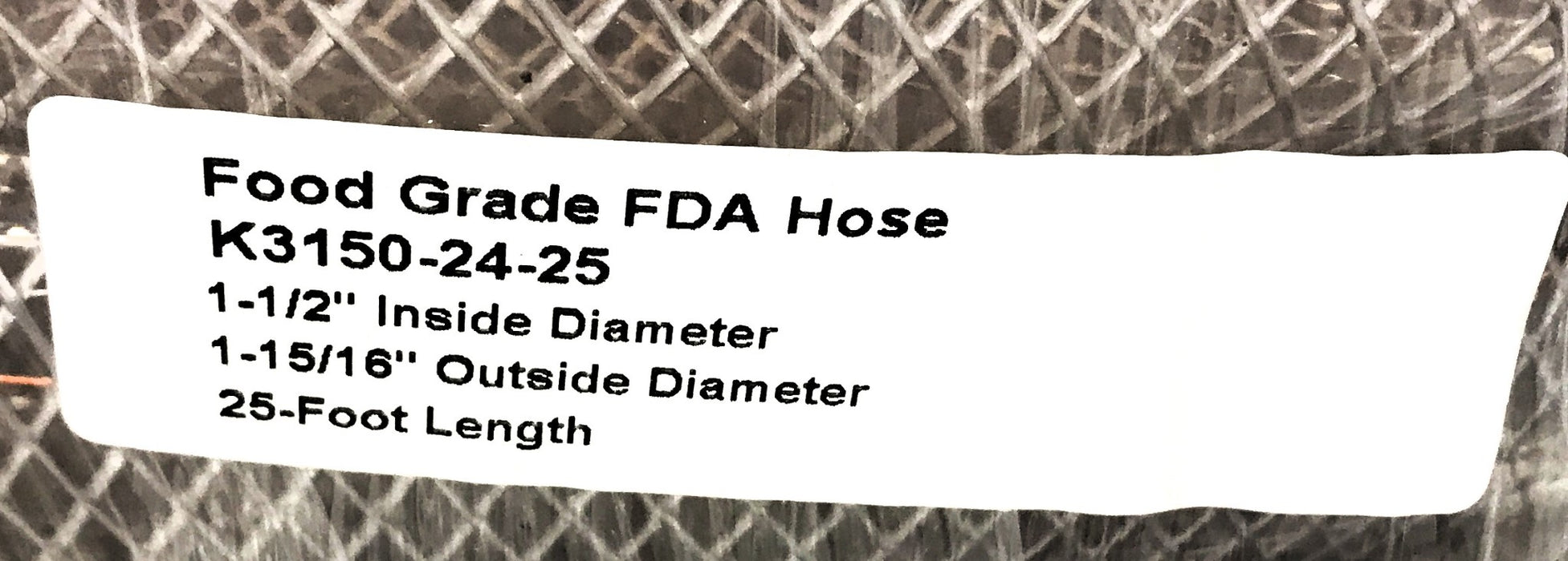 Kuri Tec 1-1/2" ID 25 OAL Food Grade Hose K3150-24-25 NOS