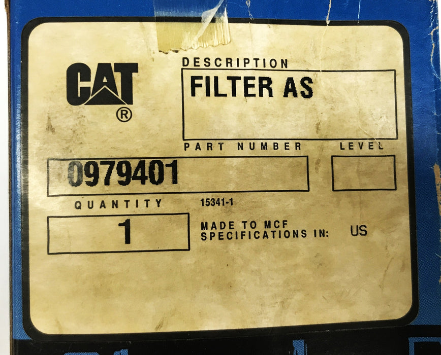 Caterpillar Forklift Filter Assembly 0979401 NOS