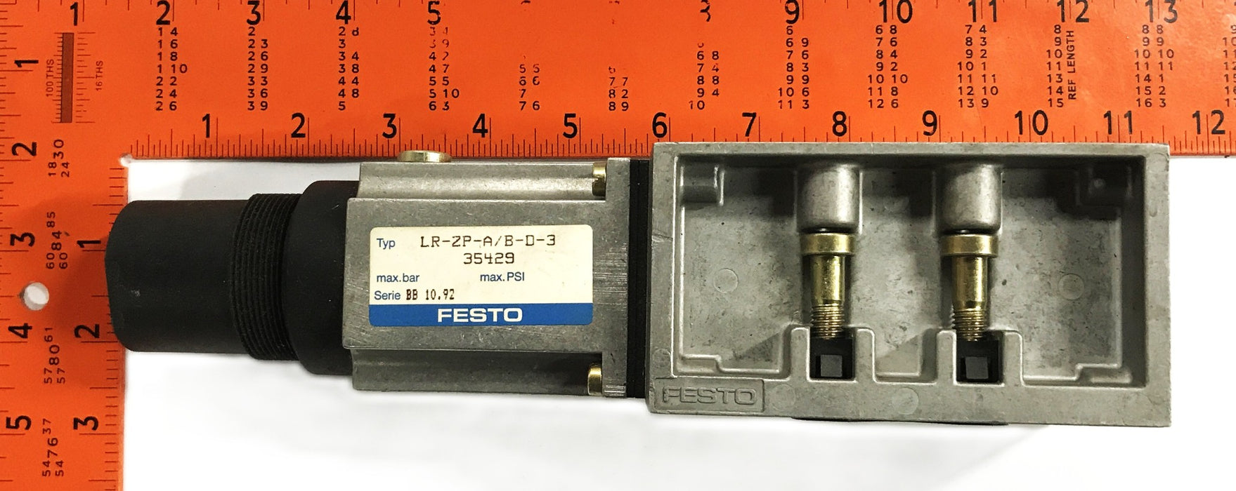 Festo Intermediate Pressure Regulator Plate LR-ZP-A/B-D-3-35429 NOS