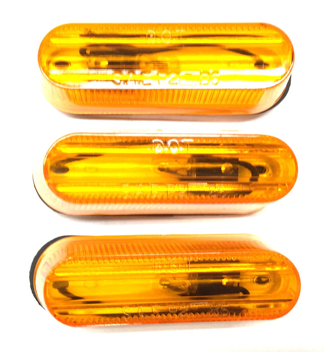 Truck-Lite Amber Clearance and Marker Light 1555A [Lot of 3] NOS