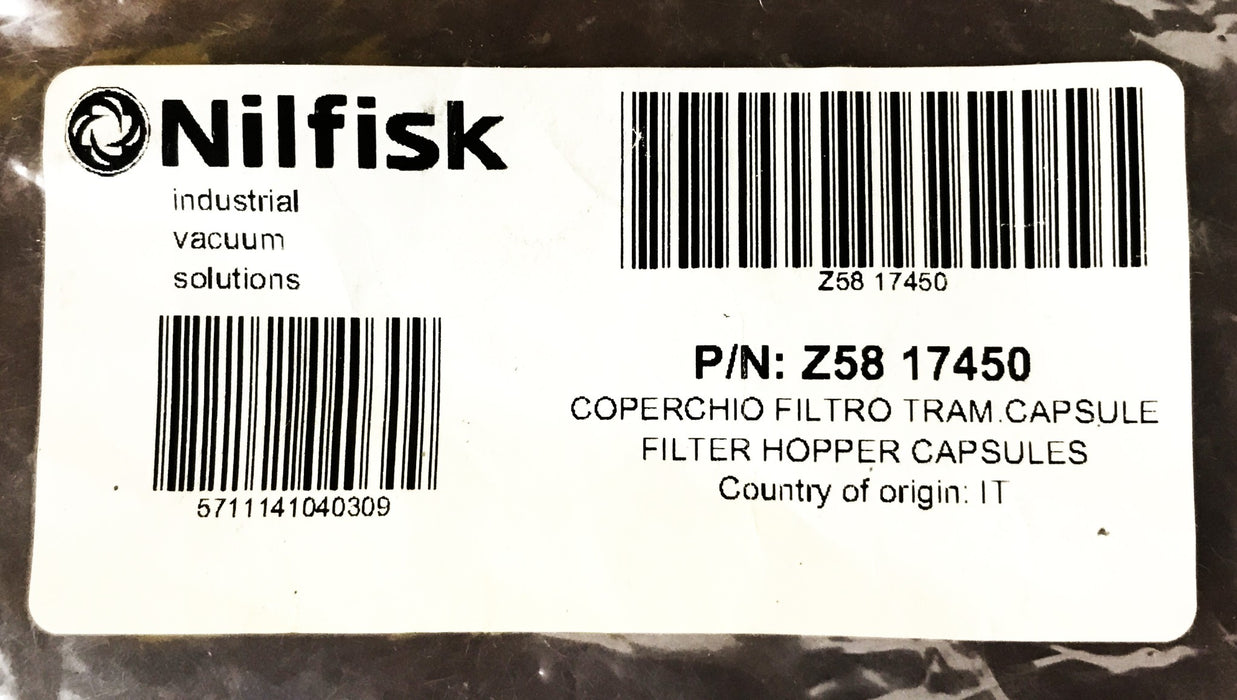 Nilfisk Hopper Capsule Filter Z58-17450 NOS